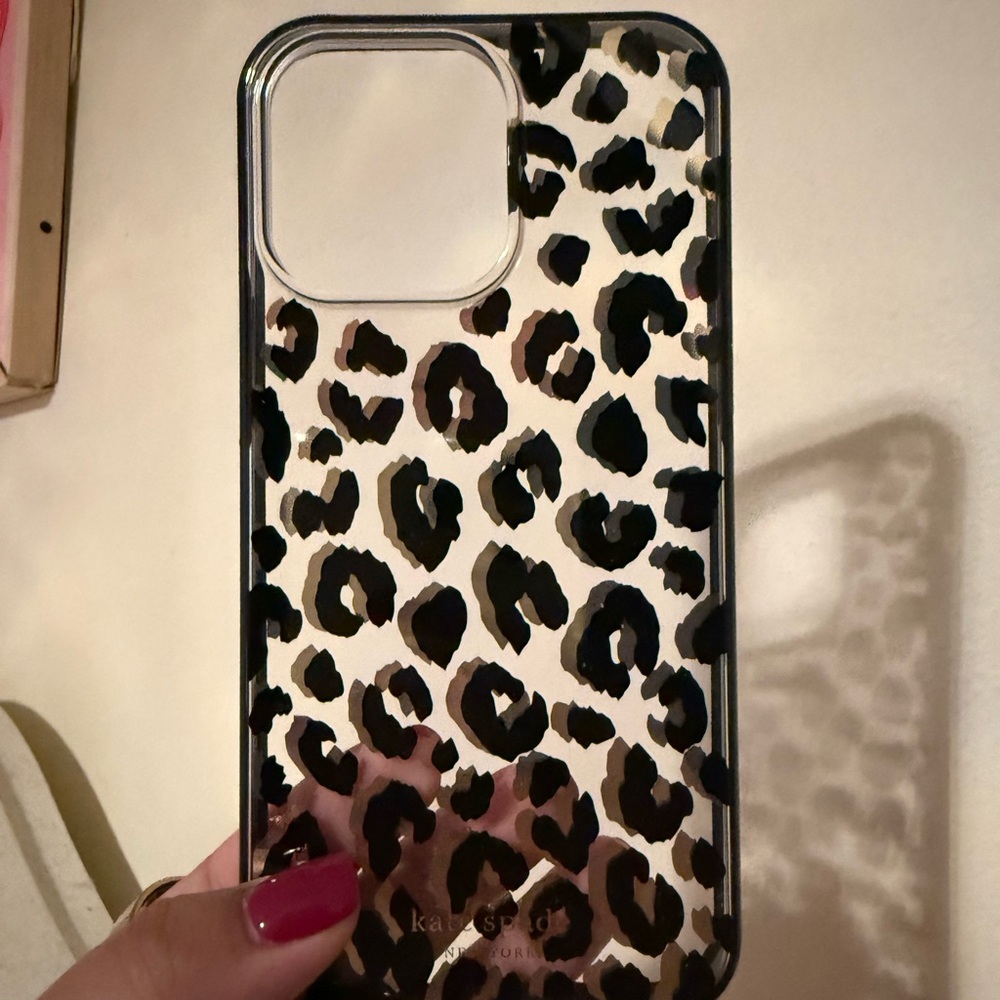 iPhone 14 Pro Max Kate spade leopard case